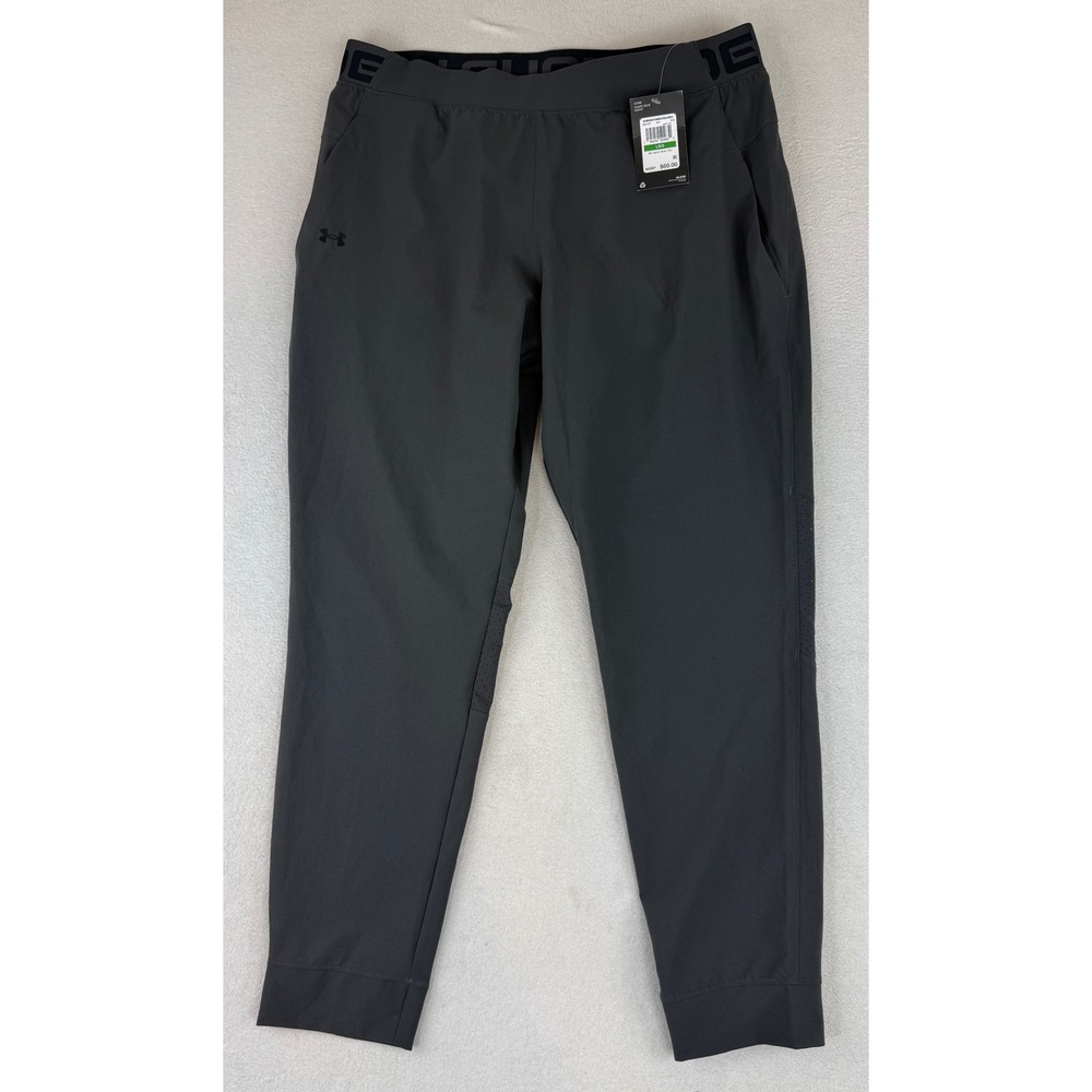 Under Armour Vanish Woven Pant Womens Large Gray Loose Fit Jogger 1357447